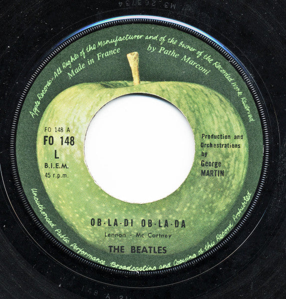 The Beatles : Ob-La-Di Ob-La-Da (7", Single, Lab)