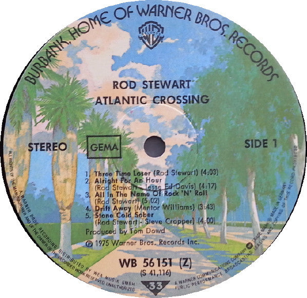 Rod Stewart : Atlantic Crossing (LP, Album, Gat)
