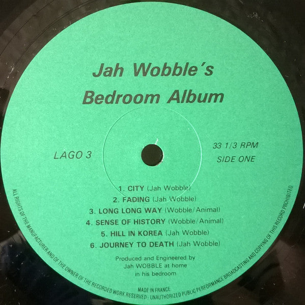 Jah Wobble : Jah Wobble's Bedroom Album (LP, Album)