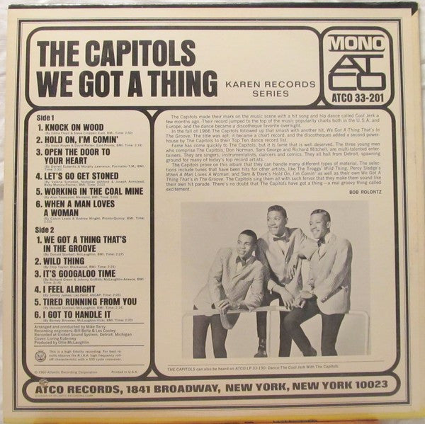 The Capitols : We Got A Thing (LP, Album, Mono)