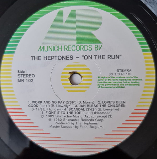 The Heptones : On The Run (LP, Album)