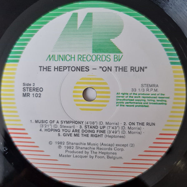 The Heptones : On The Run (LP, Album)