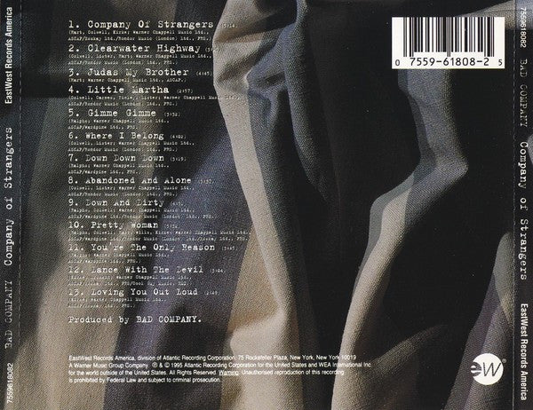 Bad Company - Company Of Strangers (CD, Album) - De Platen Aap – Vinylwinkel in Brielle & online webshop voor muziekliefhebbers