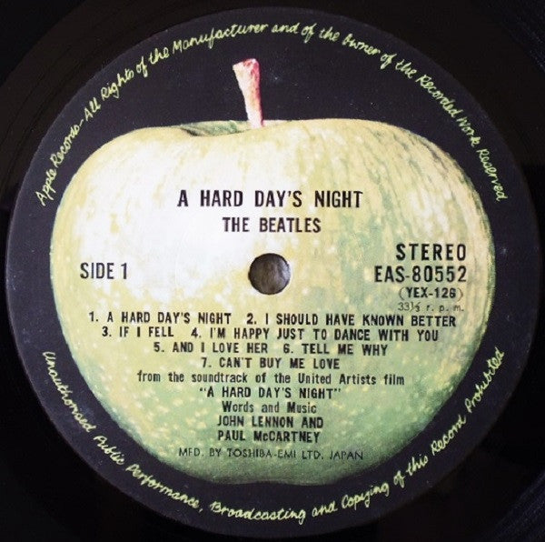 The Beatles - A Hard Day's Night (LP, Album, RE) - De Platen Aap – Vinylwinkel in Brielle & online webshop voor muziekliefhebbers