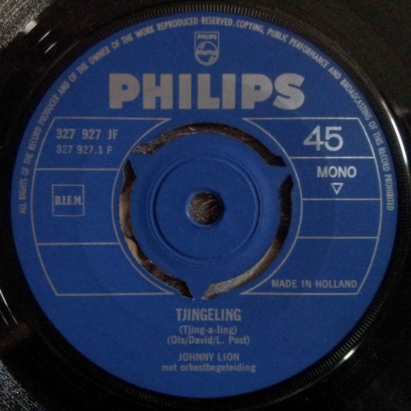 Johnny Lion : Tjingeling / Niemand Weet (7", Single, Mono)