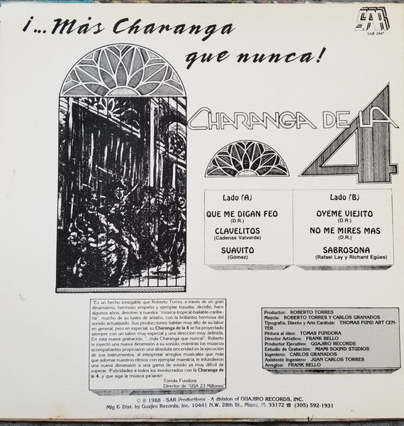 Charanga De La 4 : !... Mas Charanga Que Nunca! (LP, Album)