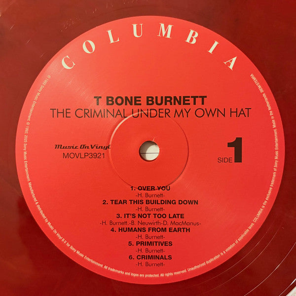 T Bone Burnett* : The Criminal Under My Own Hat (LP, Album, Ltd, Num, RE, Red)