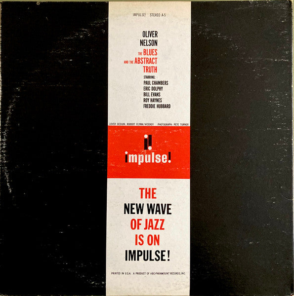 Oliver Nelson Starring Paul Chambers (3), Eric Dolphy, Bill Evans, Roy Haynes, Freddie Hubbard : The Blues And The Abstract Truth (LP, Album, RE, Gat)