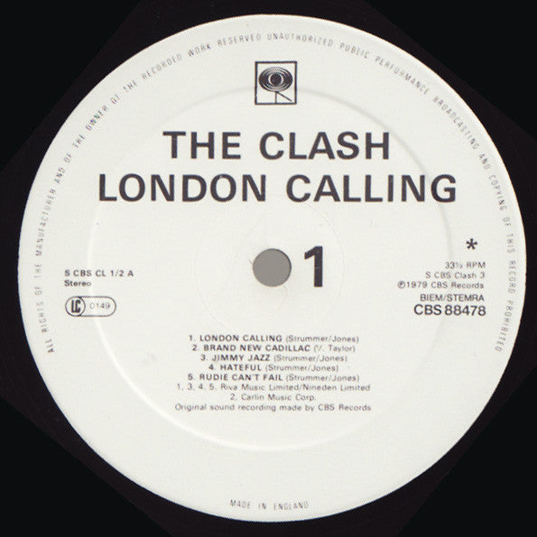 Clash, The : London Calling (LP,Album,Stereo)