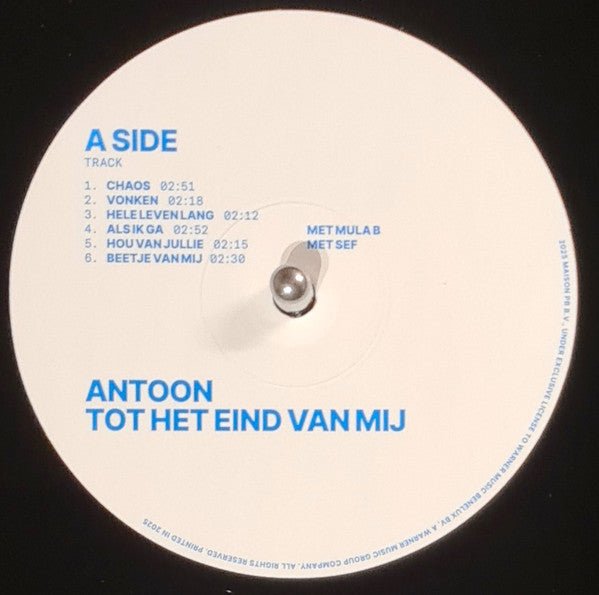 Antoon (3) : Tot Het Eind Van Mij (LP, Album)