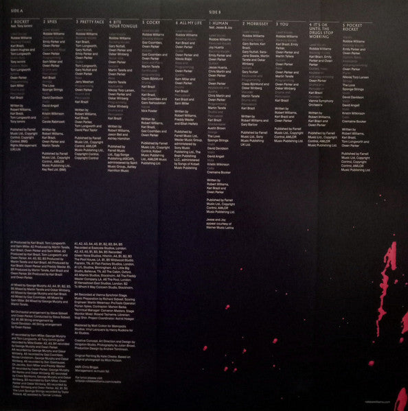 Robbie Williams : Britpop (LP, Album, Whi)