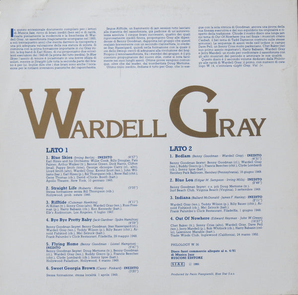 Wardell Gray : Wardell Gray (LP, Comp)