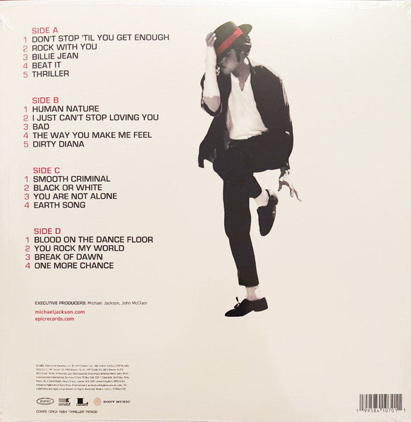 Michael Jackson : Number Ones (2xLP, Album, Comp, RE, Red)