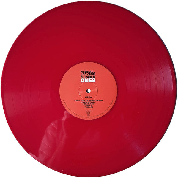 Michael Jackson : Number Ones (2xLP, Album, Comp, RE, Red)