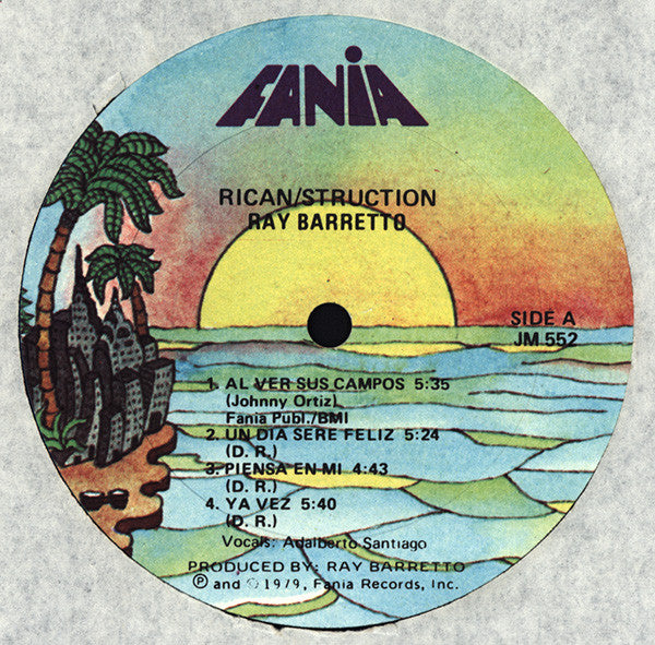 Ray Barretto Con Adalberto Santiago : Rican/Struction (LP, Album)