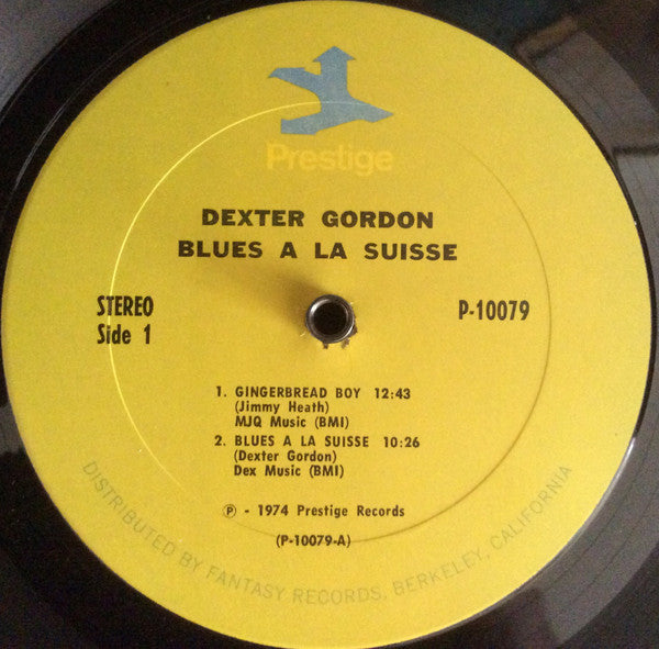 Dexter Gordon : Blues A La Suisse (LP)