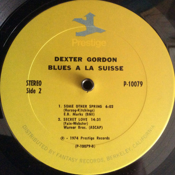 Dexter Gordon : Blues A La Suisse (LP)