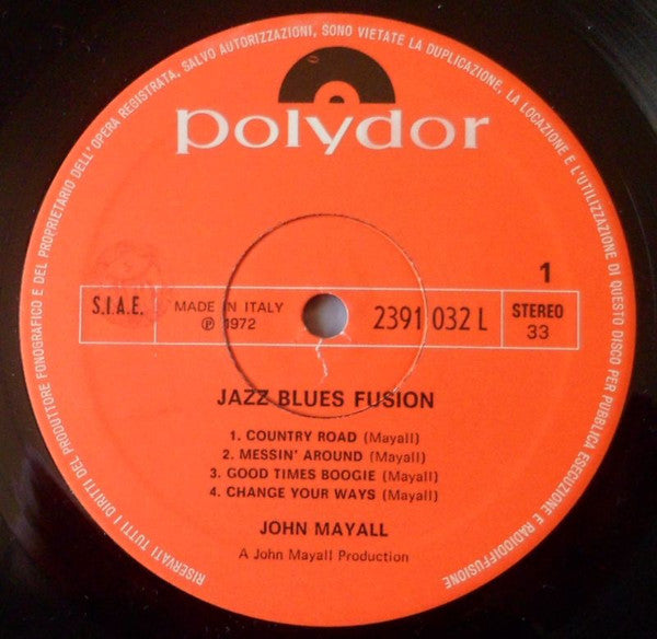 John Mayall : Jazz Blues Fusion (LP, Album, RP)