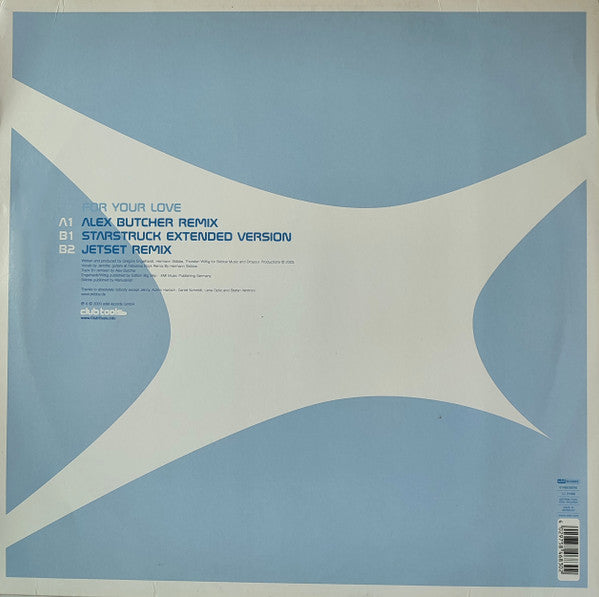 Starstruck Feat. Jennifer* : For Your Love (12")