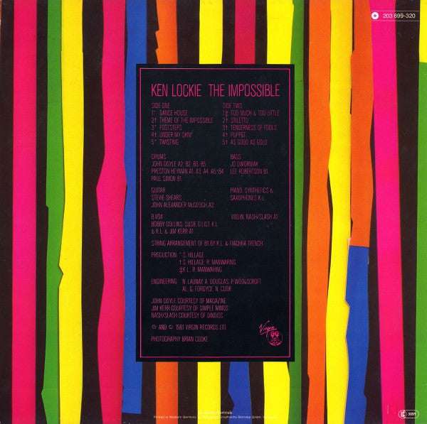 Ken Lockie : The Impossible (LP,Album)