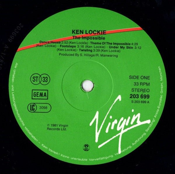Ken Lockie : The Impossible (LP,Album)