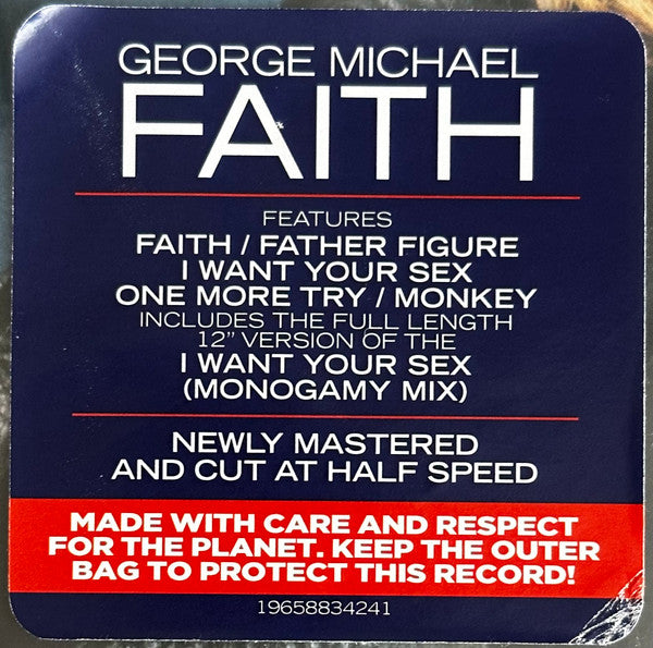 George Michael : Faith (2xLP, Album, RE, RM, Gat)