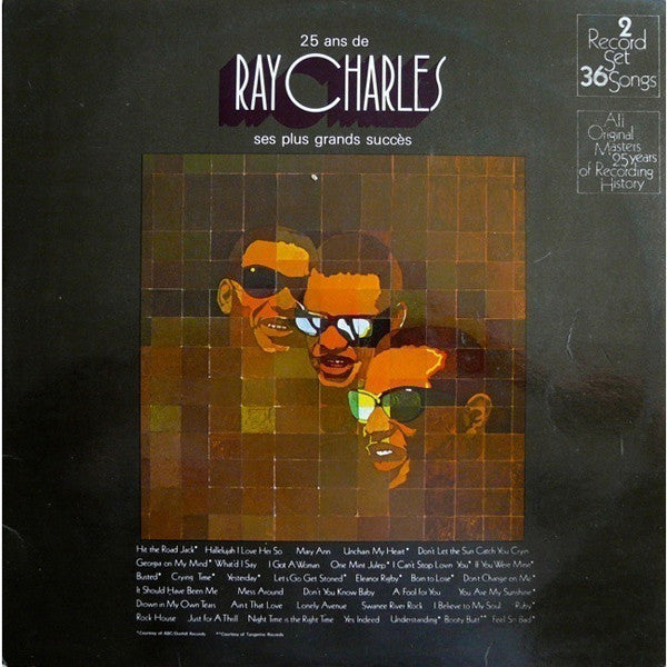 Ray Charles : 25 Ans De Ray Charles Ses Plus Grands Succès (2xLP, Comp, Gat)