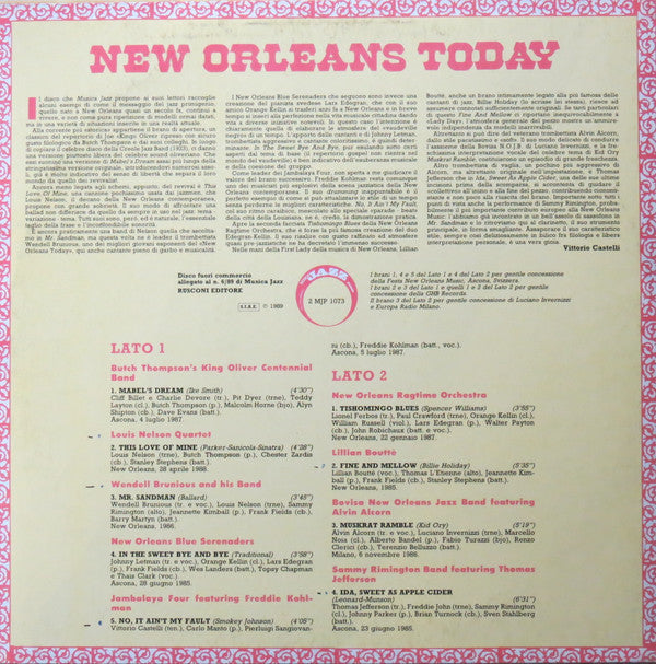 Various : New Orleans Today (LP, Comp)