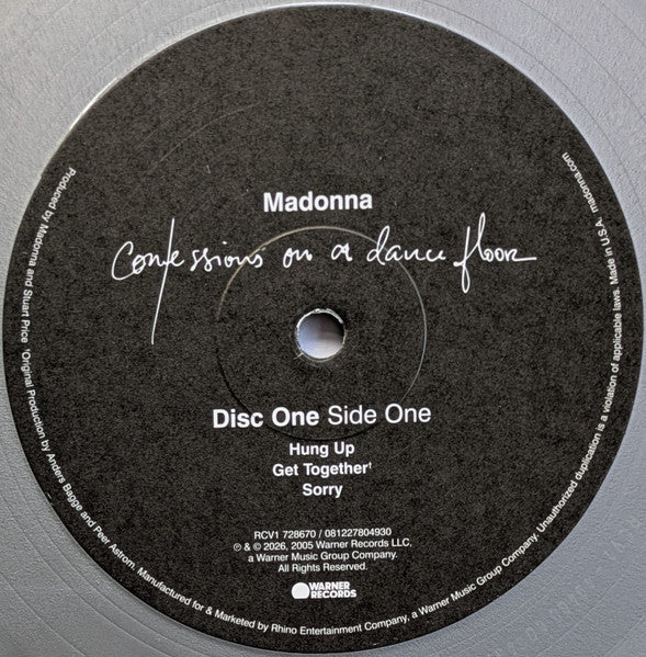 Madonna : Confessions On A Dance Floor (2xLP, Album, Ltd, P/Mixed, RE, Sil)
