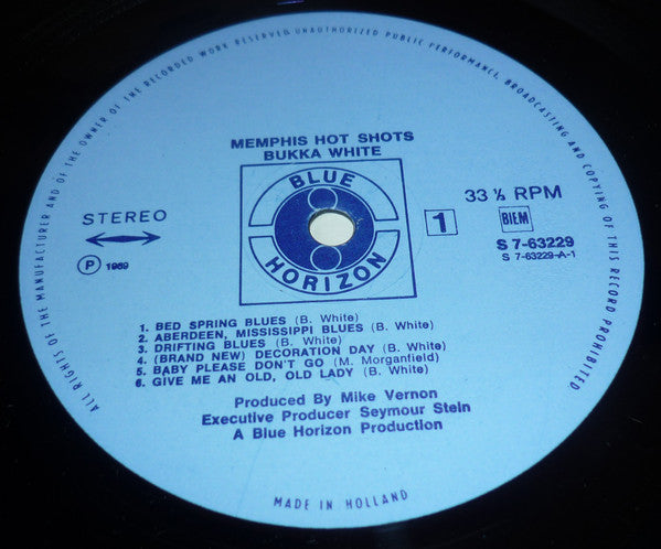 Bukka White : Memphis Hot Shots (LP, Album)