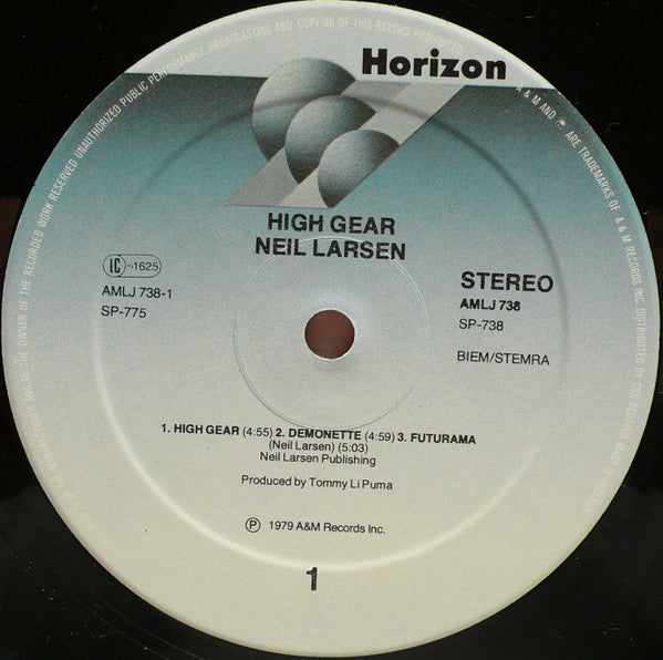 Neil Larsen : High Gear (LP, Album)