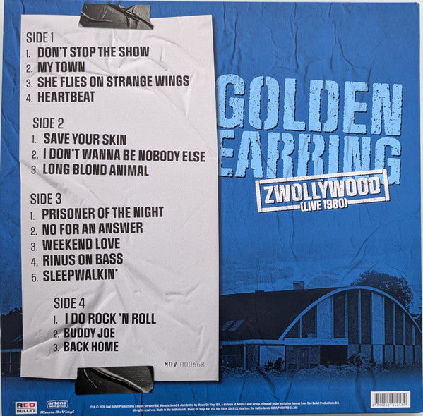 Golden Earring : Zwollywood (Live 1980) (2xLP, RSD, Ltd, Num, Blu)