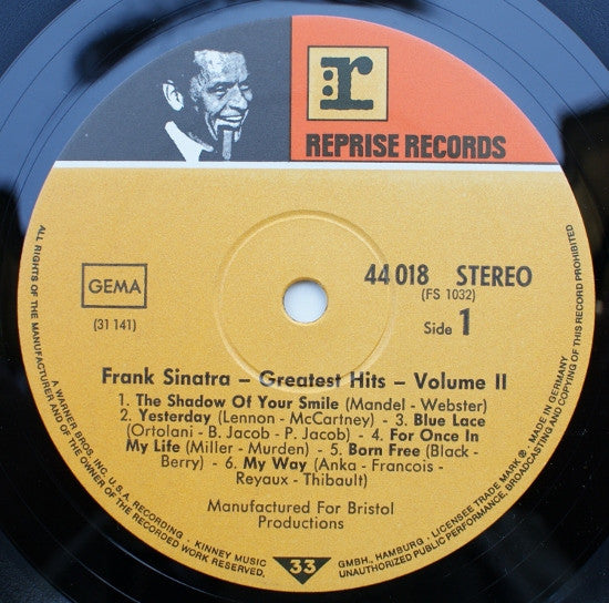 Frank Sinatra : Greatest Hits, Vol. II (LP, Comp)