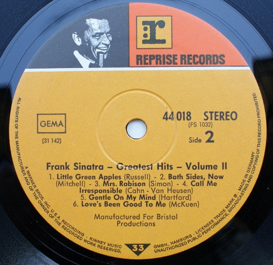 Frank Sinatra : Greatest Hits, Vol. II (LP, Comp)