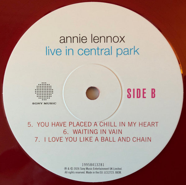 Annie Lennox : Live In Central Park (LP,Album,Record Store Day)