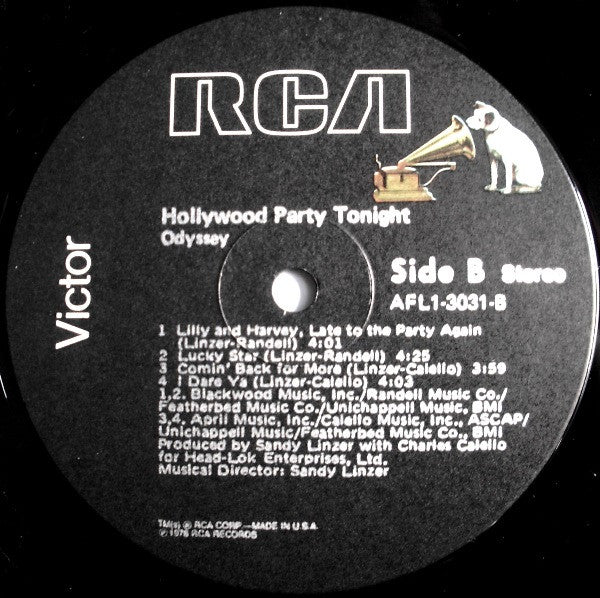 Odyssey (2) : Hollywood Party Tonight (LP,Album,Stereo)