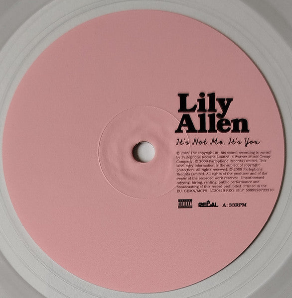 Lily Allen : It's Not Me, It's You (LP, Album, RE, Cry)