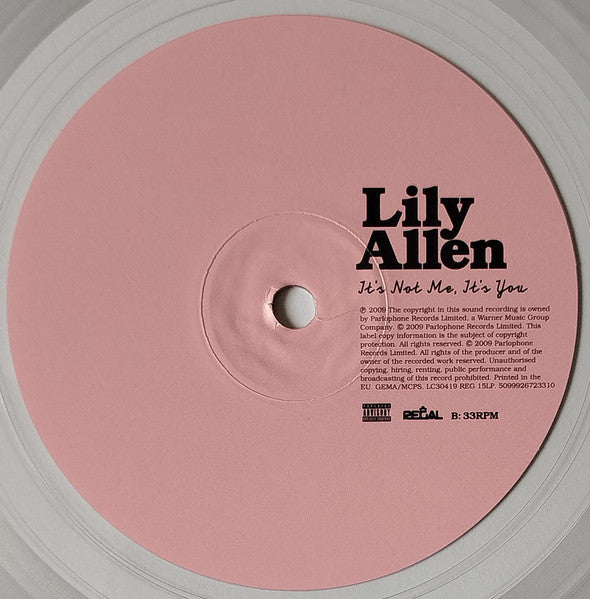 Lily Allen : It's Not Me, It's You (LP, Album, RE, Cry)