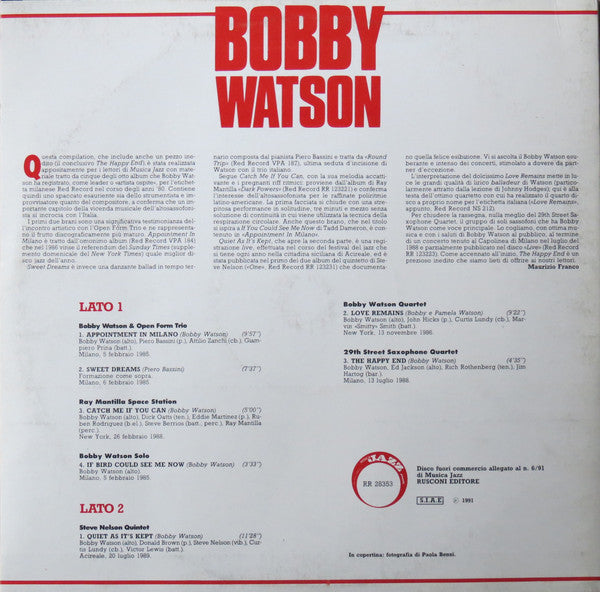 Bobby Watson (2) : Bobby Watson (LP, Comp)