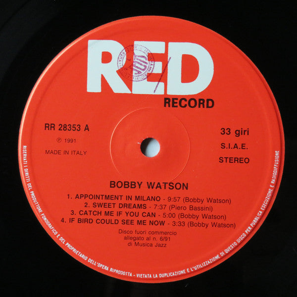 Bobby Watson (2) : Bobby Watson (LP, Comp)
