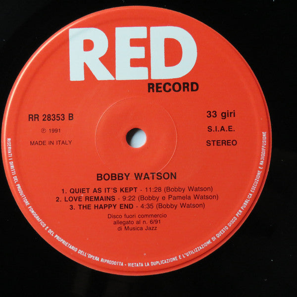 Bobby Watson (2) : Bobby Watson (LP, Comp)