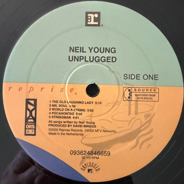 Neil Young : Unplugged (LP, Album, RE + LP, S/Sided, Album, Etch, RE)