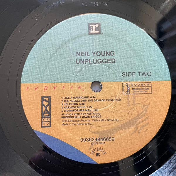 Neil Young : Unplugged (LP, Album, RE + LP, S/Sided, Album, Etch, RE)