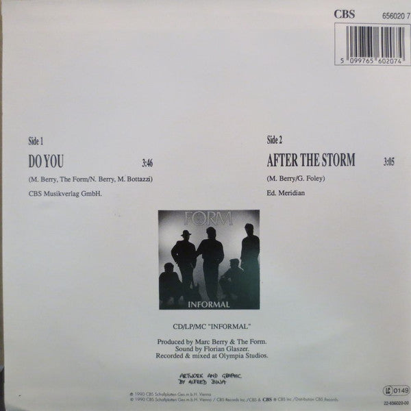 The Form - Do You (7") - De Platen Aap – Vinylwinkel in Brielle & online webshop voor muziekliefhebbers
