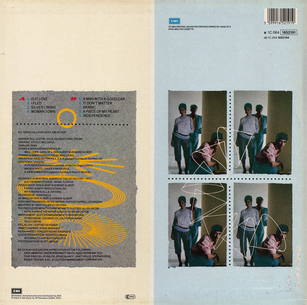 Gang Of 4* : Hard (LP, Album)