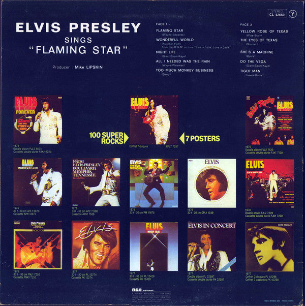 Elvis Presley : Elvis Sings Flaming Star (LP, Album, RE)
