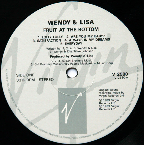 Wendy & Lisa : Fruit At The Bottom (LP, Album)