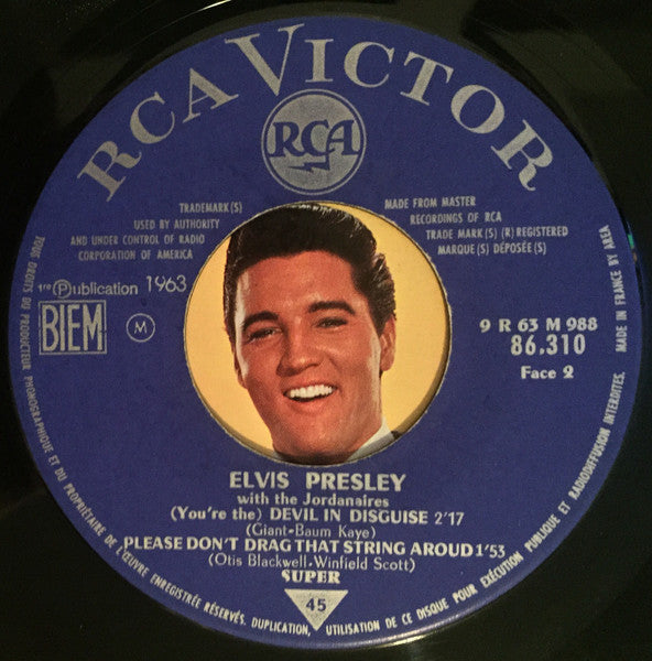 Elvis* With The Jordanaires : One Broken Heart For Sale (7", EP, Mono)