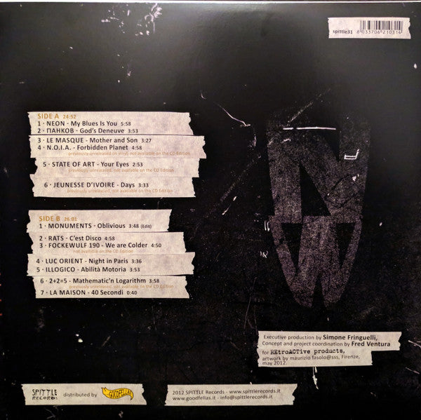 Various : Italia New Wave [Minimal Synth, No Wave & Post Punk Sounds From The 80's Italian Underground] (LP,Compilation,Stereo)