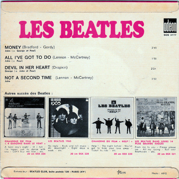 Les Beatles* : Money (7", EP)